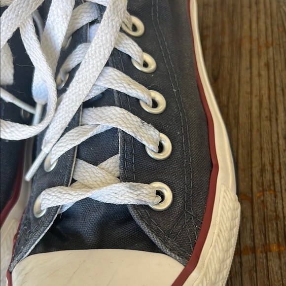 Converse Blue Canvas Sneakers with White Laces - Picture 4 of 11